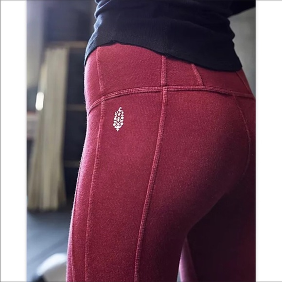 Free People Movement XS Pixi Lace Up Leggings High Rise EUC - Picture 3 of 15